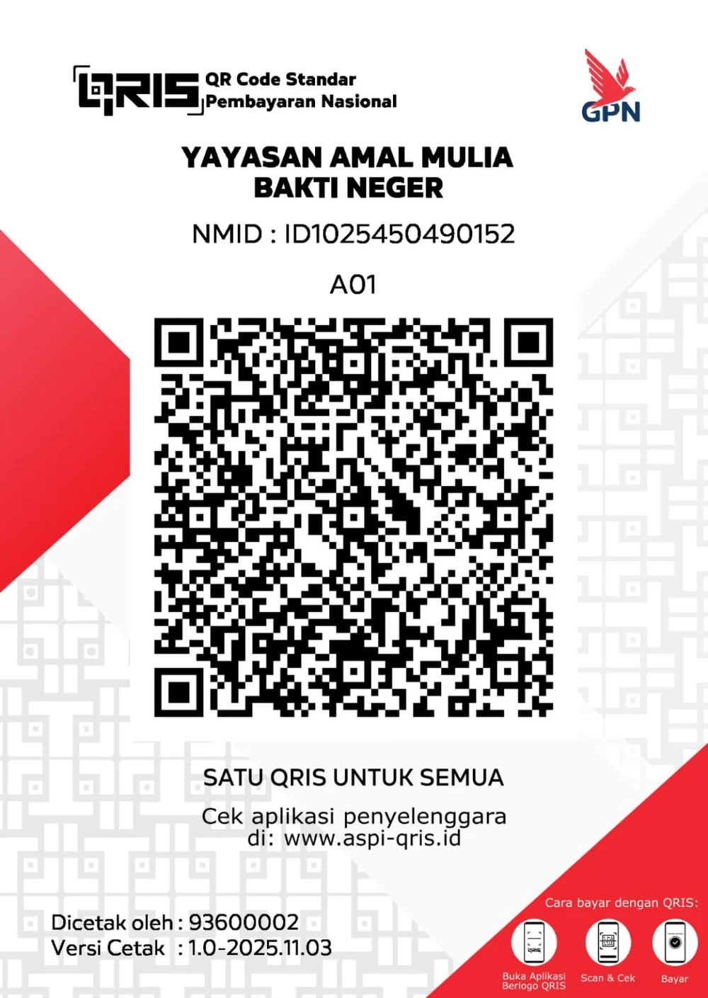 QRIS Yayasan Amal Mulia Bakti Negeri